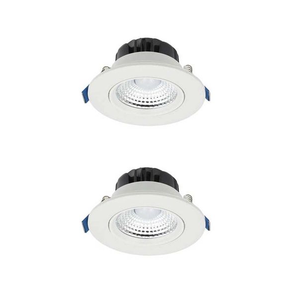 VITO Led Spot Light Fixture Recessed Mounted Snowflake -5W-Round Set of 2