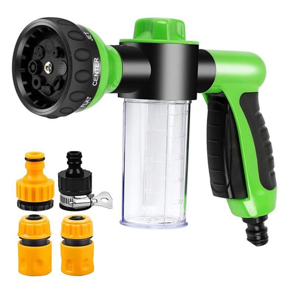 Portable 8in1 Car/Garden Foam Spray Gun/Cleaning Tool