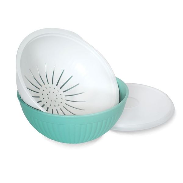 Nordic Ware 3 In 1 Colander, Bowl &amp; Cover Set