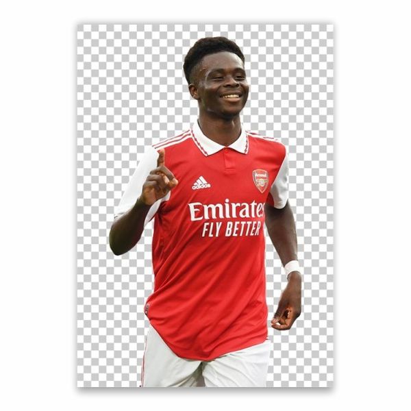 Bukayo Saka Celebration Poster - A1