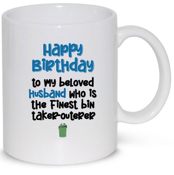Happy Birthday To My Beloved Husband Gift 11Oz Coffee Mug