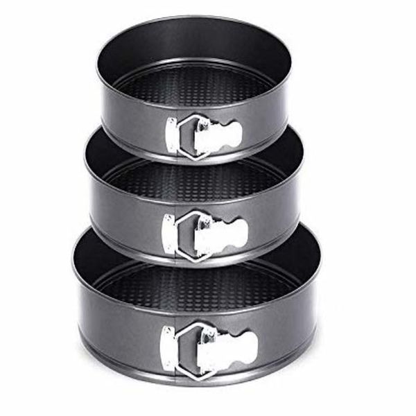 Set of 3 Non-Stick Pan Cake Mold Carbon Steel Round Pan