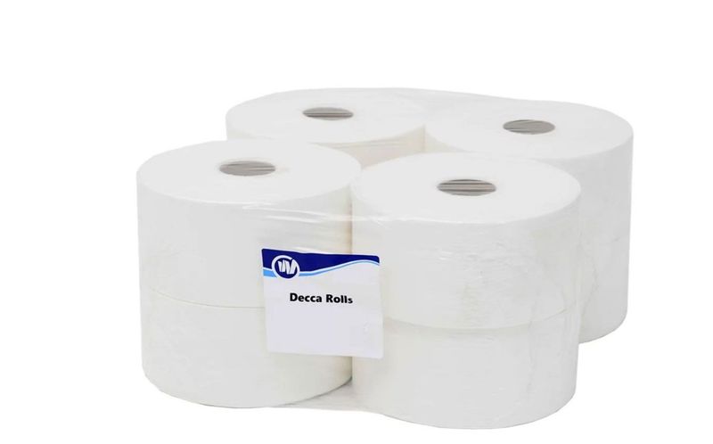 Decca Toilet paper Roll 1 ply virgin Premium