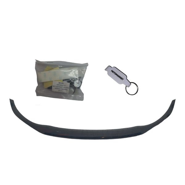 Nissan Navara Bonnet Guard 2017-2020 &amp; MotoMarket Keyring
