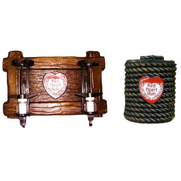 Red Heart Rum 2 in 1 Combo ( 2 Optic Liquid Dispenser + Ice Bucket)