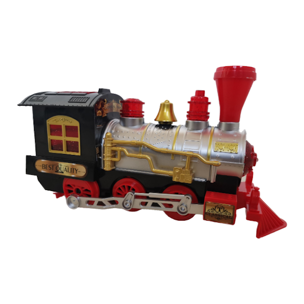 Electric Steam Train Classic With Automatic Steering Sound and Lights