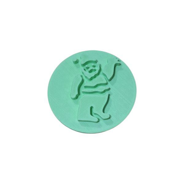 Hubbe Cookie Cutter - Waving Santa Clause Embosser