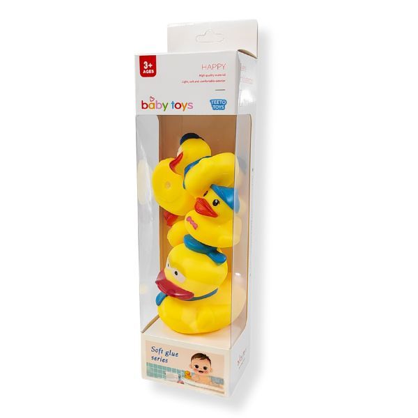 6-Piece Rubber Duck Bath Toy Set - Toys for Babies