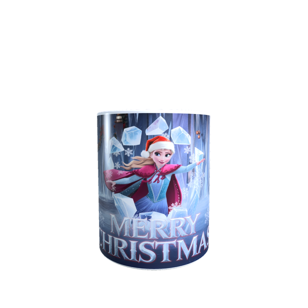 Frozen Elsa 3D Christmas Ceramic Mug - Magical Festive Gift for Disney Fans