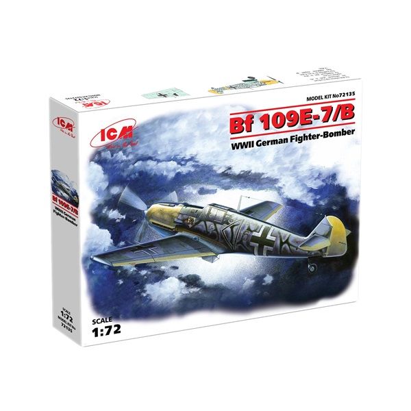 ICM72135 1/72 Bf 109E-7/B Plastic Kit