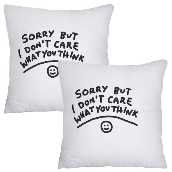 Scatter Cushion Cover Set - Sorry But I Don't Care What You Think