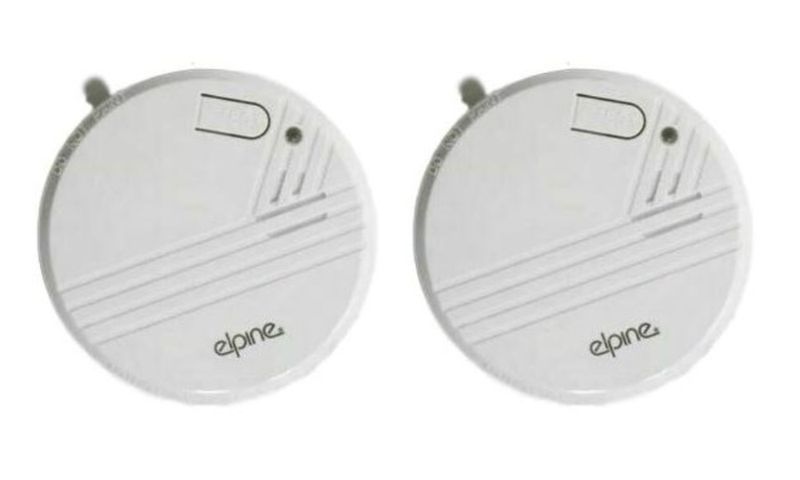 2 Wireless Smoke Alarm Detectors