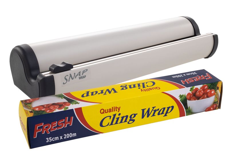 Cling Film Dispenser Snap Wrap plus Cling Wrap Refill 200m