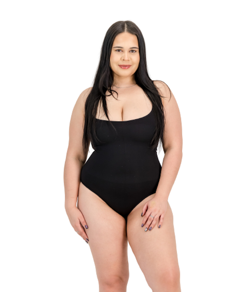 Soul Lifestyle - Form-Fitted Compression Bodysuit - Black