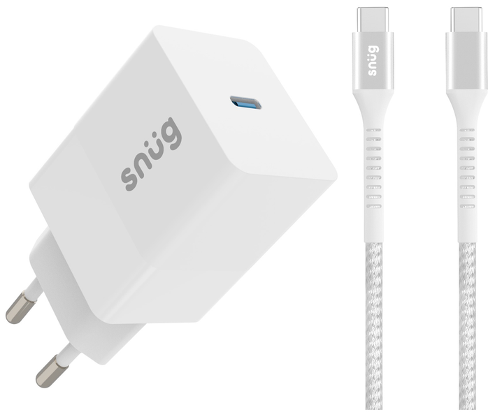 Snug 45W PD Charger With USB-C Cable (1 Port) For Smartphones &amp; Tablets