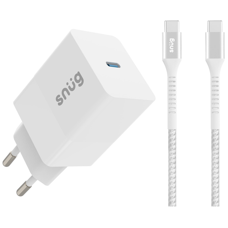 Snug 45W PD Charger With USB-C Cable (1 Port) For Smartphones & Tablets Image