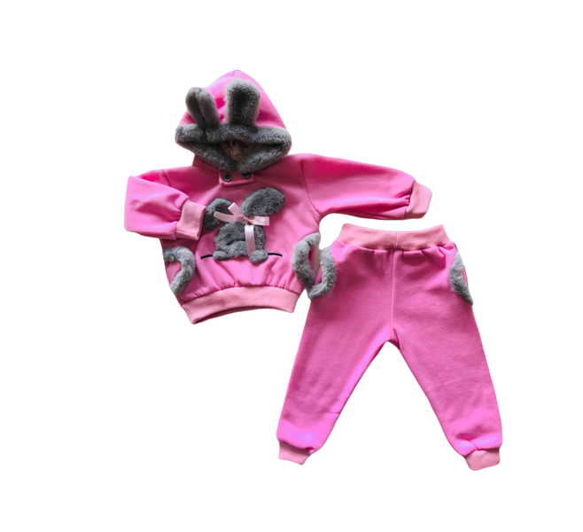 Little Leila - Pink Bunny Tracksuit - Baby Girl