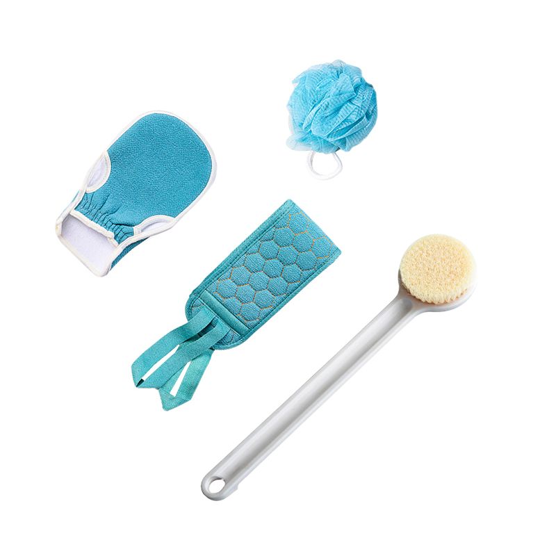 4 Packs Exfoliating Glove And Shower Loofah Set With Brush Shop Today