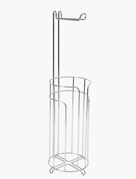 Self Standing Toilet Paper Holder - Chrome