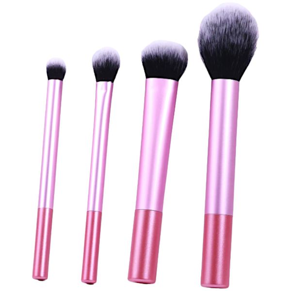 Pink - 4 Piece Makeup Brush Set