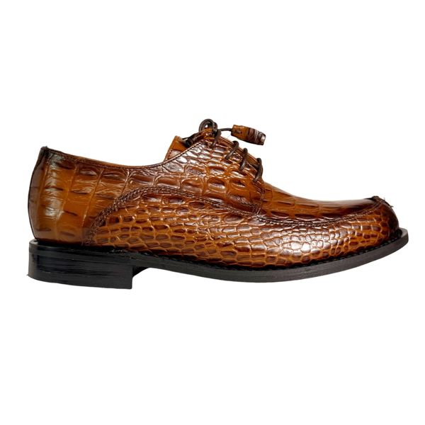 Bishop Leather Croc Formal Shoe - Men's Premium Dress Shoe