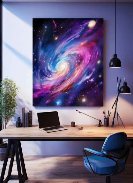 Canvas Home Decor Wall Art - Vibrant Galaxy