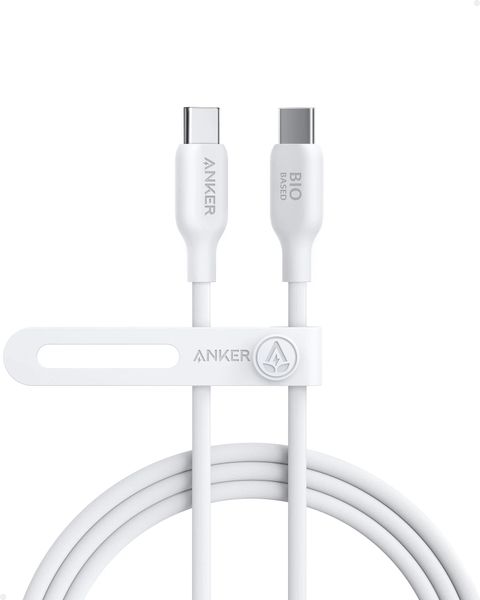 Anker A544 140W USB-C Ultra Fast Bio-Nylon Charge Cable 0.9m - White