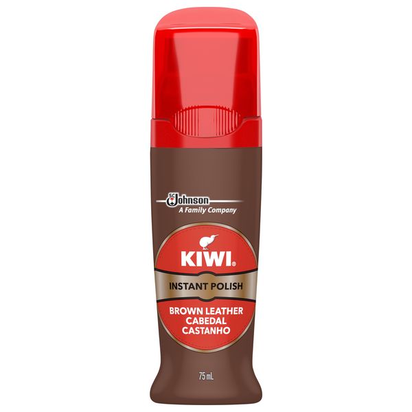 Kiwi Rich Wax shine &amp; Protect Shoe Polish Brown 75ml