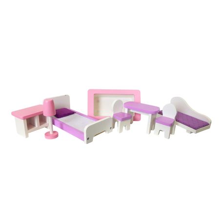 Anna s Dollhouse with 8 Piece Furniture Daily Sale Shop