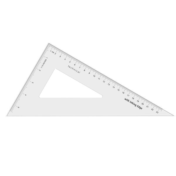 Set Square - Technical - 60 Degree 30cm - Clear