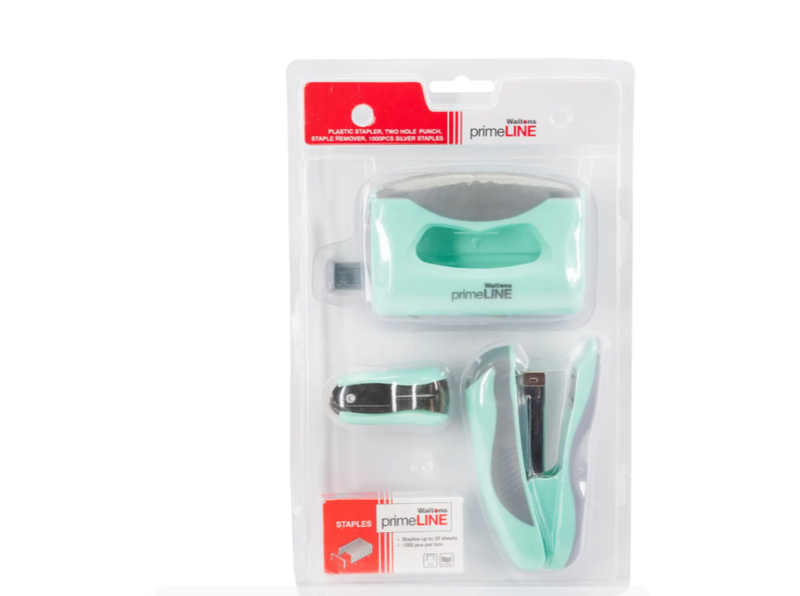 Primeline - Stapler &amp; Punch Set - Pastel Pink