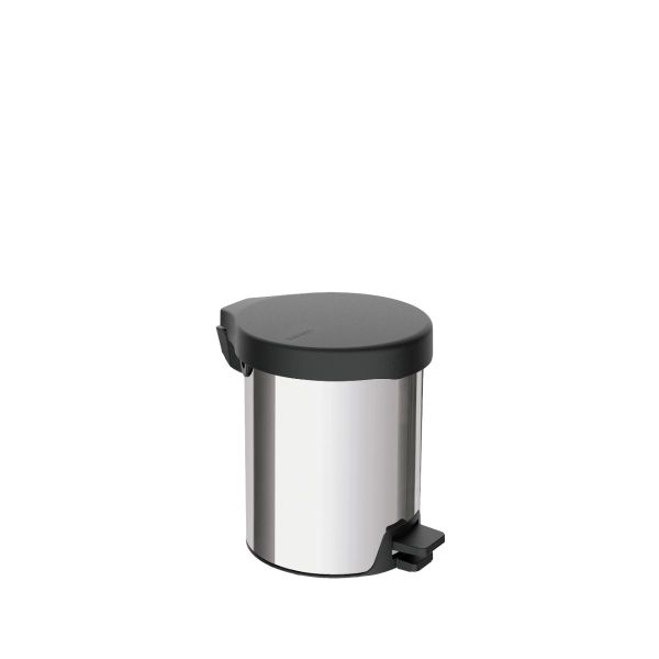 Tramontina New 5 Litre Stainless Steel Pedal Trash Can with Polished Finish