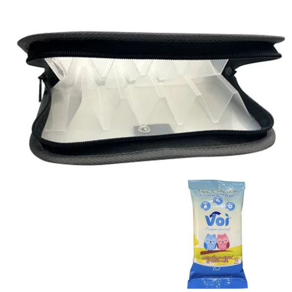 Hardcase Fishing Lure Bag With Fishing Wipes