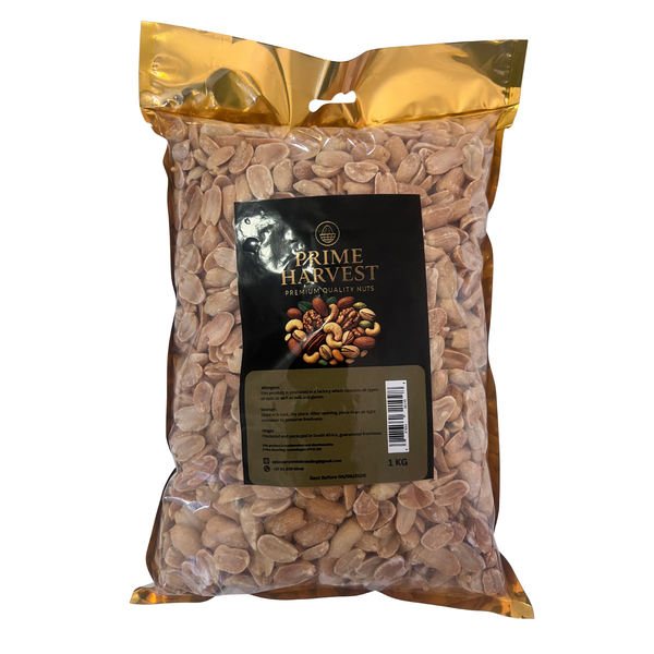 Prime Harvest Salted Peanuts - Roasted Crunchy Snack - 1KG Bulk Pack