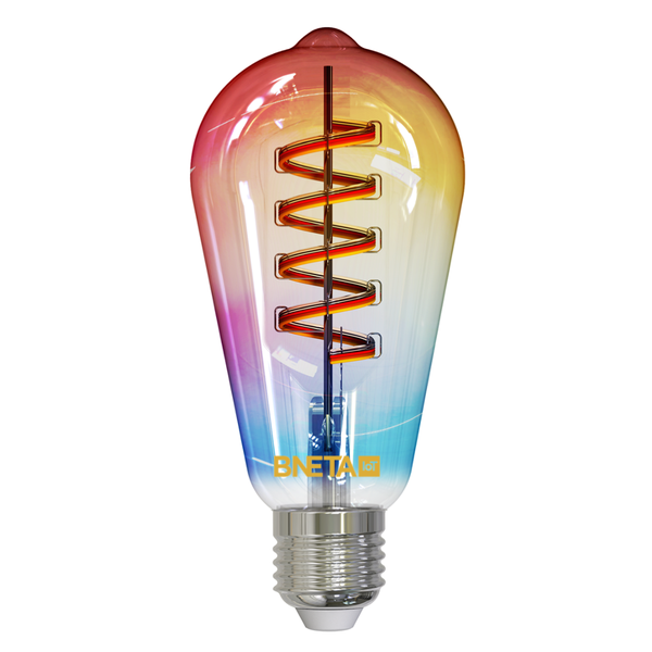 BNETA IoT Smart WiFi LED Filament Bulb ST64 Colour &amp; Warm/Cool White