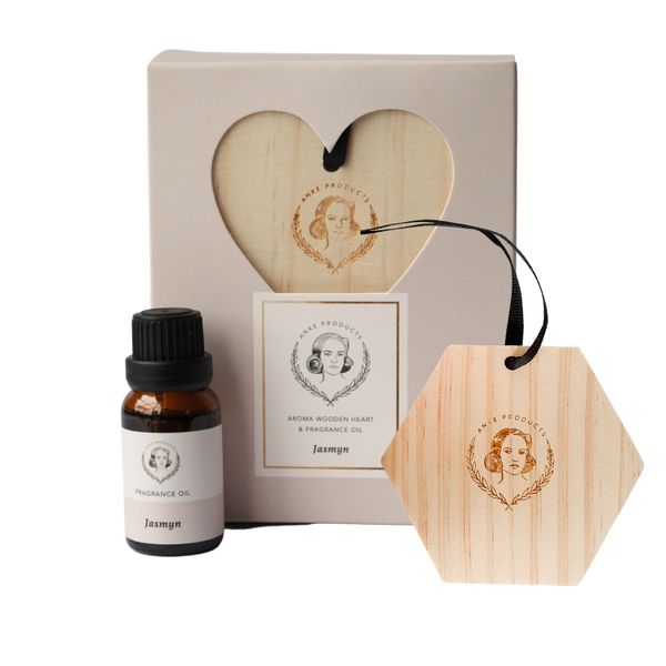Anke Products - Jasmyn Wooden Hexagon &amp; Essential Oil
