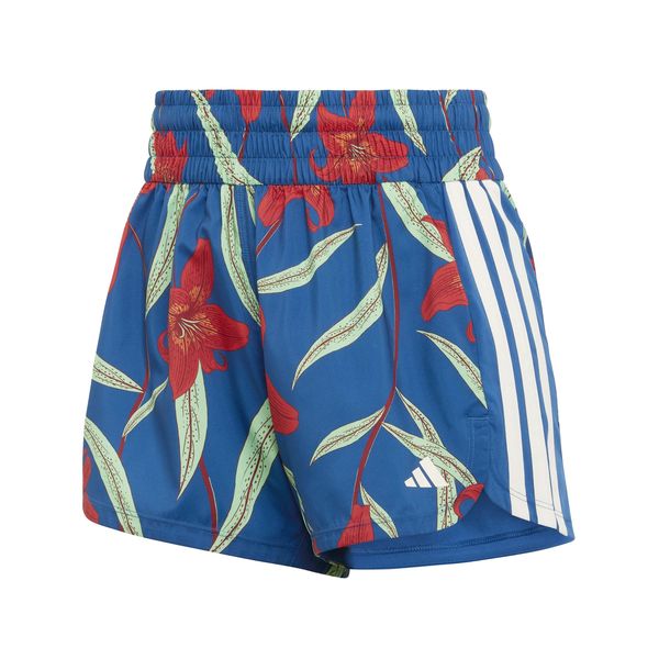 Adidas Women's X Farm Pio Pacer Shorts - Dark Marine/Tactile Red/White