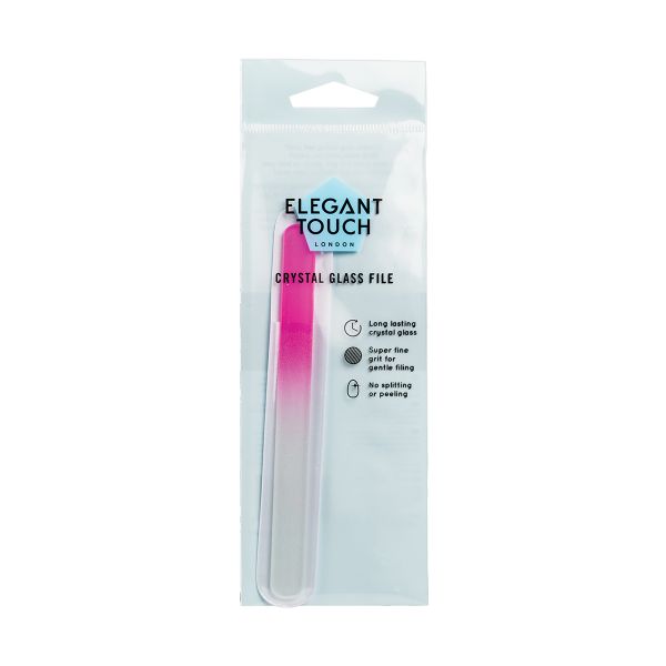 Elegant Touch Implements Nail File Crystal Glass