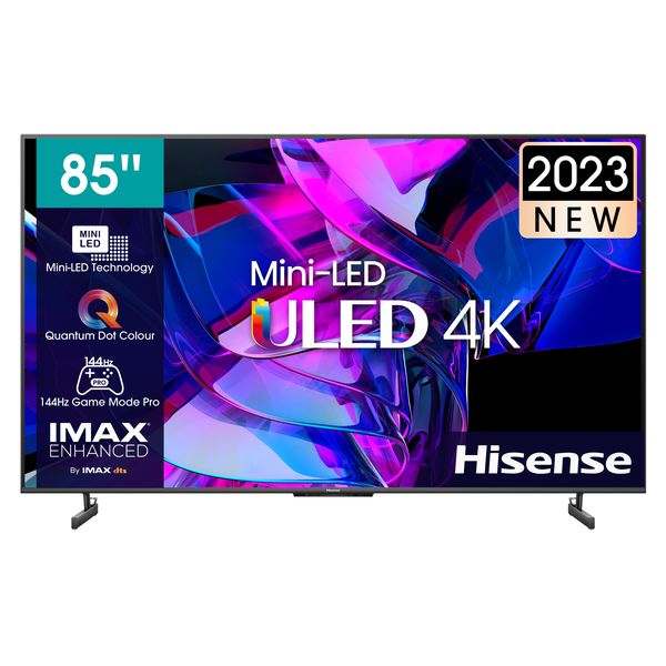 Hisense 85" U7K 144Hz 4K Smart Mini-LED ULED TV with Quantum Dot &amp; HDR10+