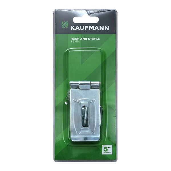 Kaufmann Hasp And Staple 89mm Safety Galv