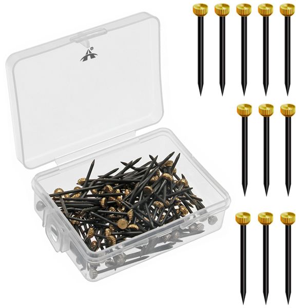 ALANES 120 Pieces Picture Hanging Nails Set Steel Wall Hooks for Home Use