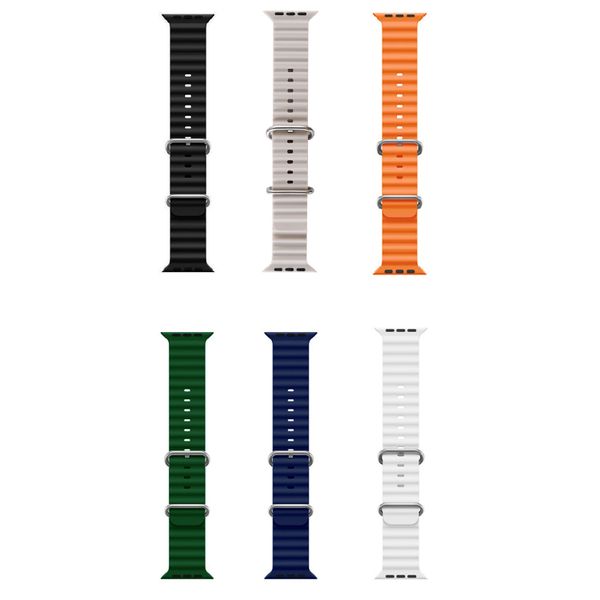 6 Color Set Replacement Silicone Watch Band for Smart Watches Sport Watches