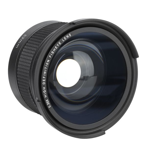 52mm 0.35X Wide Angle Fisheye Lens With Caps Pouch For SLR DSLR