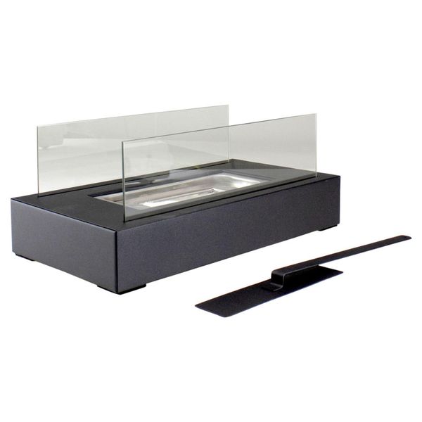 Arfast-Modern Tabletop Fireplace with Tempered Glass Panels &amp; Extinguisher
