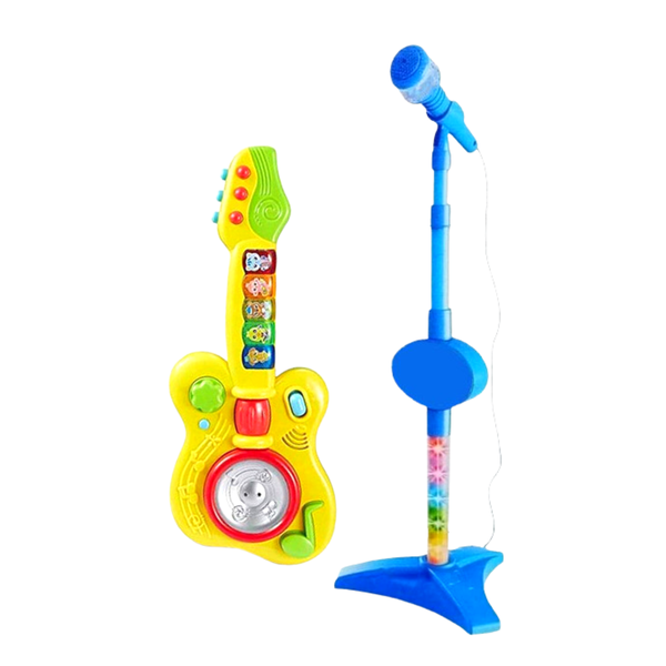Kids Musical World 2 in 1 Microphone and Guitar
