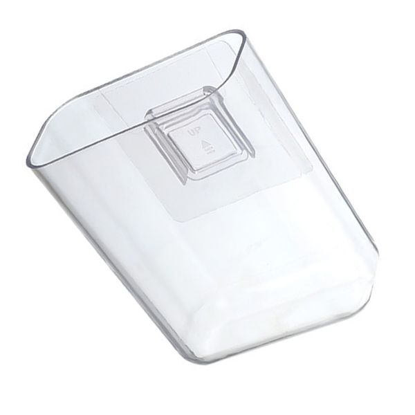 Wall Mount Organizer Transparent Plastic Remote Holder 4.7x4.0x2.0in Sturdy