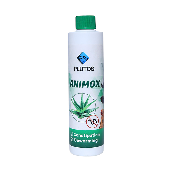 Plutos Animox 250ml - Constipation and Deworming