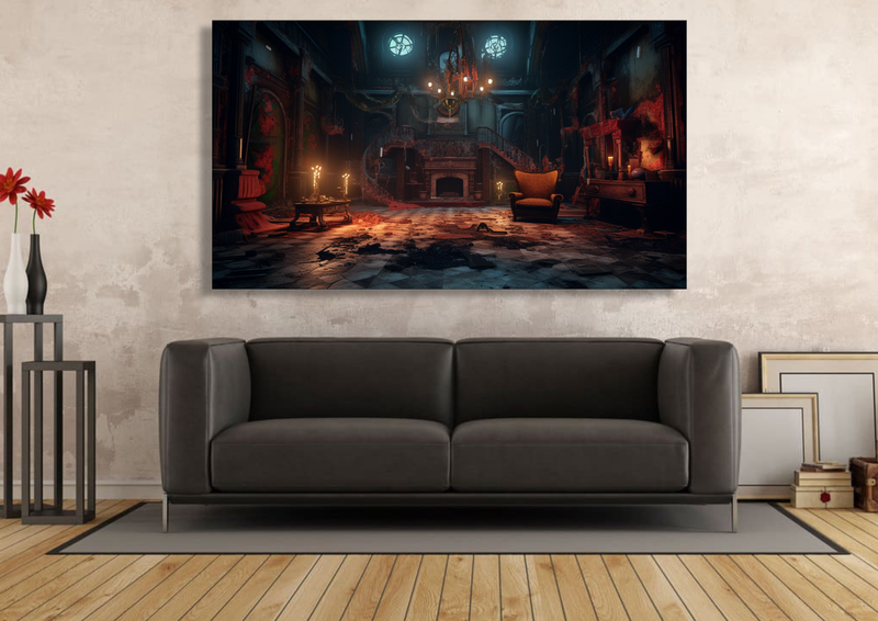 Canvas Wall Art - Mysterious Joker Abstract - IM0203