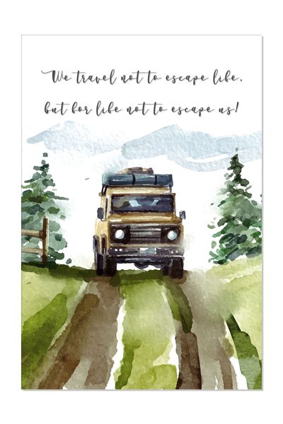 Wall Art: Land Rover "The Traveller" Printed Poster