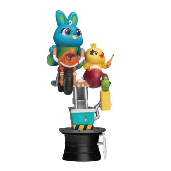 Bunny &amp; Ducky Coin Ride Toy Story D-Stage Statue
